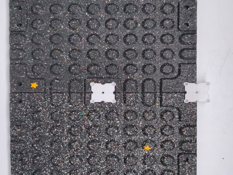 A graph showing the Total Cost of Ownership for high-quality vs. low-quality gym flooring over 10 years.